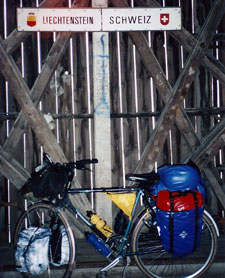 On the border of Liechtenstein and die Schweiz